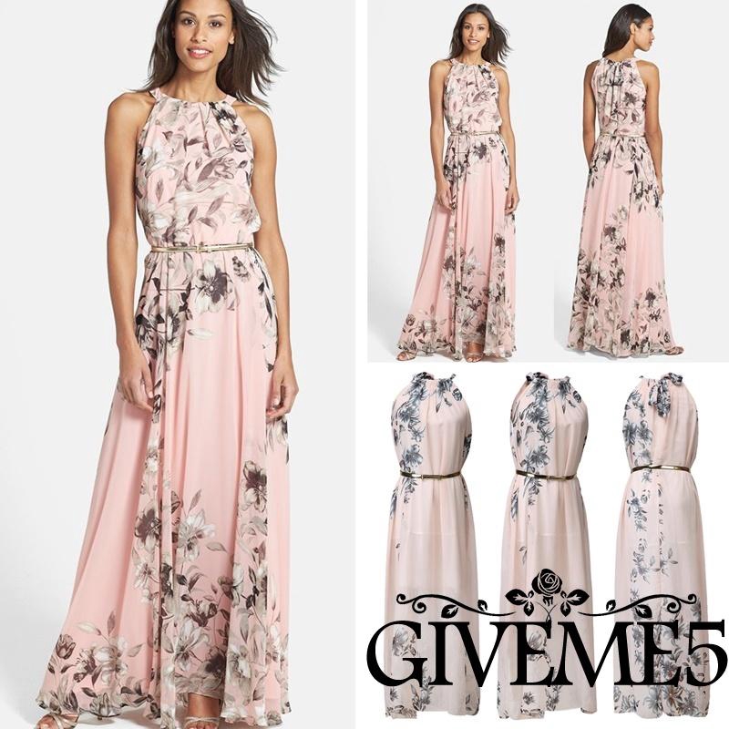 Đầm voan dài đi biển phong cách boho thời trang xinh xắn cho nữ