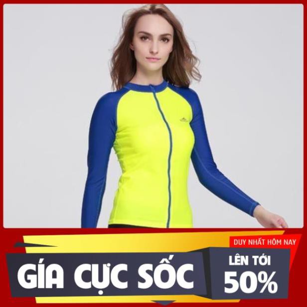 LẺ ÁO BƠI NỮ DÀI TAY KÉO KHÓA thun lạnh dày đẹp hàng SBART 👙  ཾ ་ xịn