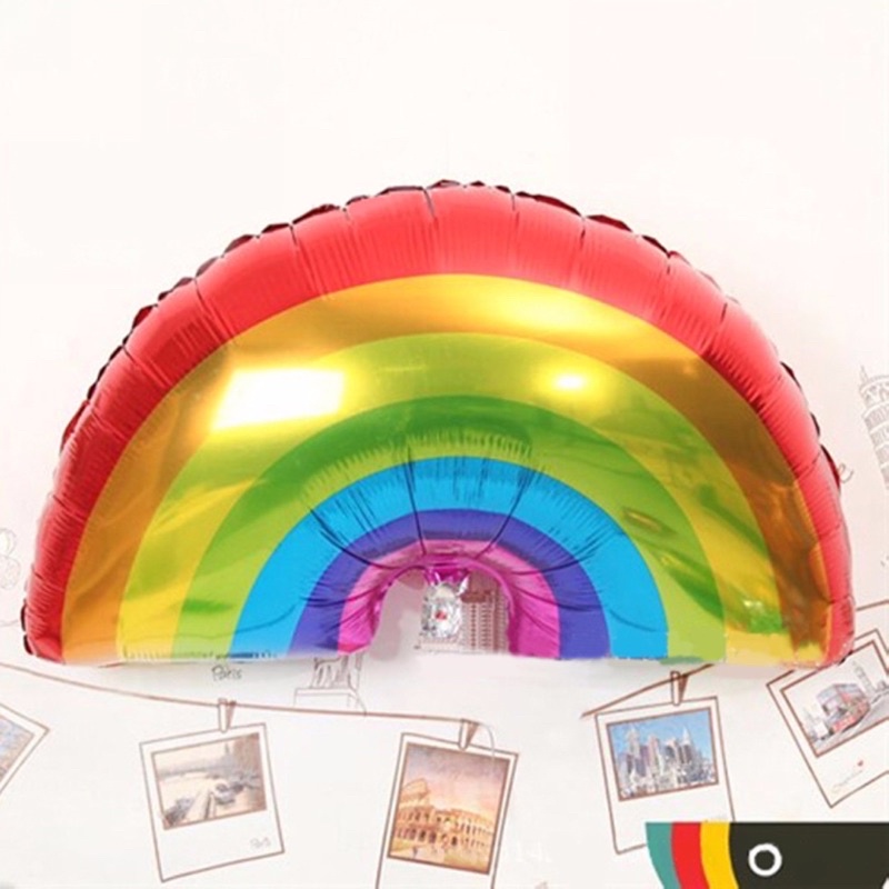 [Ảnh thật] Bóng cầu vồng cỡ lớn trang trí sinh nhật mẫu mới