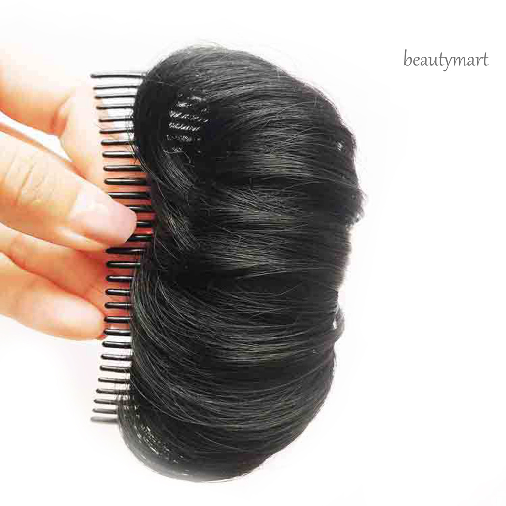 [Hàng mới về] Lược cài tóc an toàn kèm sợi nhân tạo mềm mại tạo búi tóc thời trang cho nữ