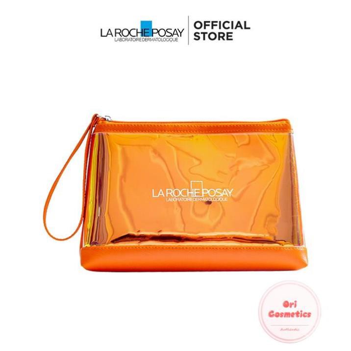 Túi đựng mỹ phẩm skincare màu cam La Roche Posay