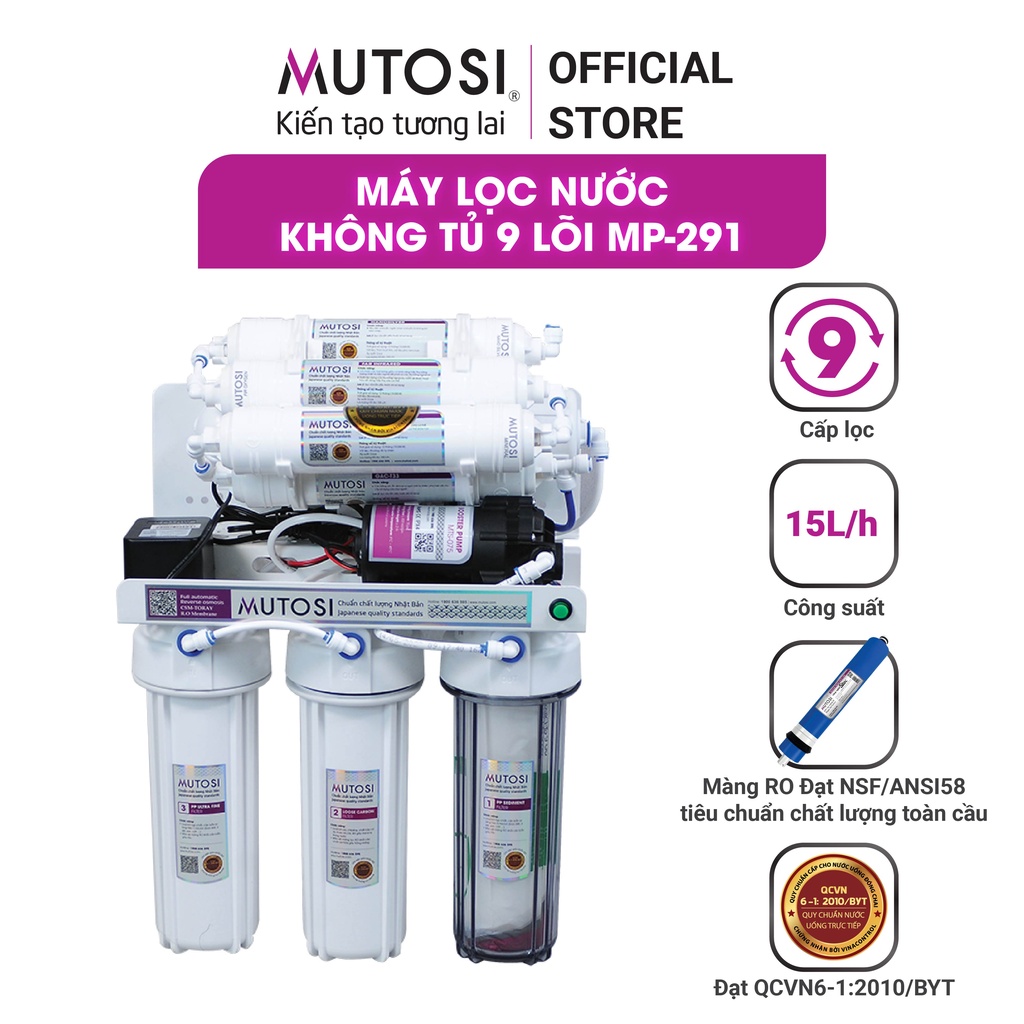 MÁY LỌC NƯỚC ĐỂ GẦM MUTOSI 9 LÕI MP-291