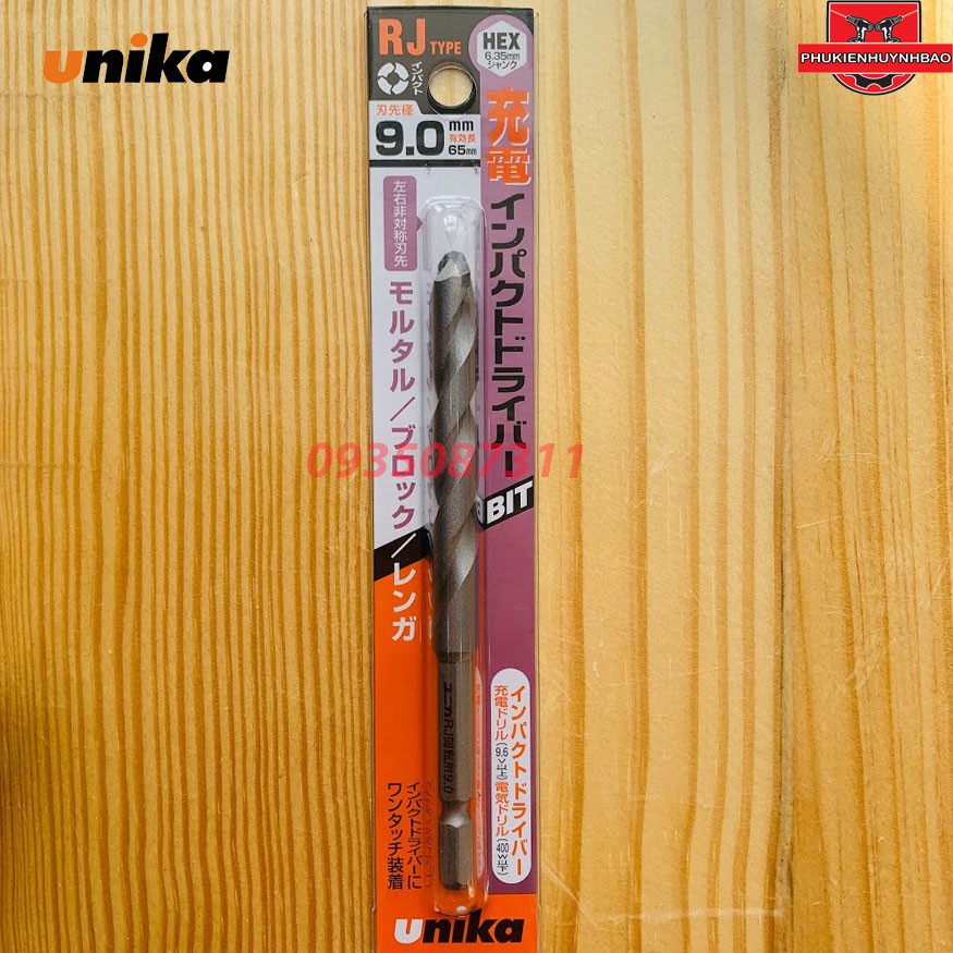 Mũi khoan tường, gạch chân lục giác Unika Nhật mã RJ
