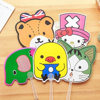 Quạt nhựa PVC cầm tay cao cấp đáng yêu | Quạt nhựa tròn cầm tay tiện lợi cute F623SPAZ