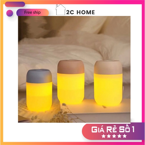 Máy Xông Tinh Dầu Mini Phun Sương có Đèn LED Dùng Cho Phòng Ngủ Và Trong Xe Hơi Khử Khuẩn Đuổi Muỗi – 2C Home