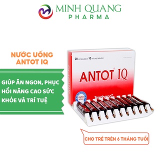 ANTOT IQ giúp ăn ngon, phục hồi và nâng cao sức khỏe, hỗ trợ phát triển chiều cao và trí tuệ hộp 20 ống