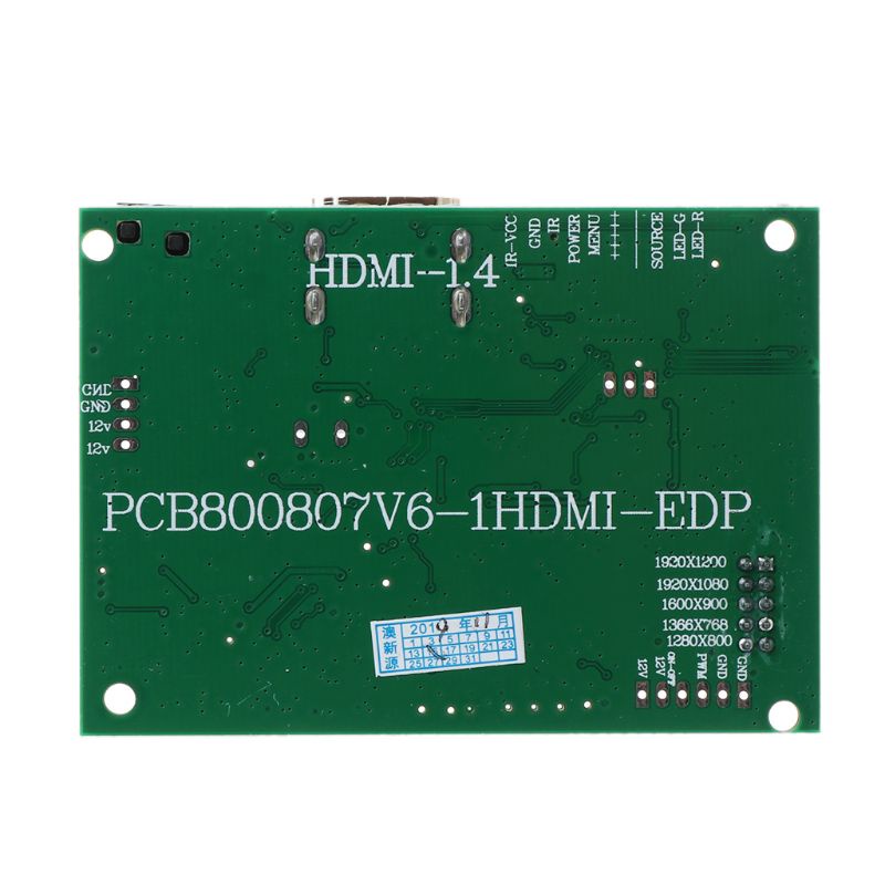 1 set bảng mạch điều khiển màn hình LCD 30PIN PCB-800807V1 1HDMI EDP 1920x1200 1920x1080 1600x9006680x 1380x68