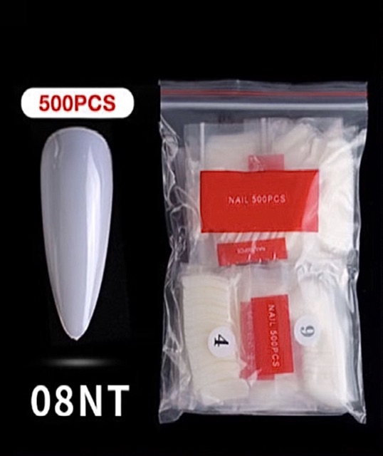 Móng úp form nhọn tư nhiên 500móng