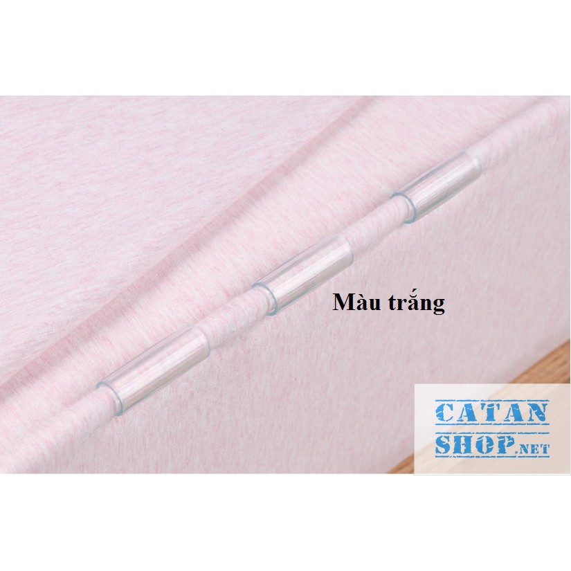 Set 12 Kẹp nhựa trong cố định chống trượt cho chăn ga giường tiện lợi, thông minh