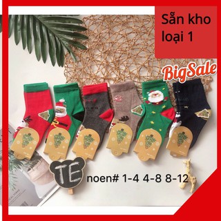 Tất trẻ em noel (tất noen) cổ cao ấm áp cho bé