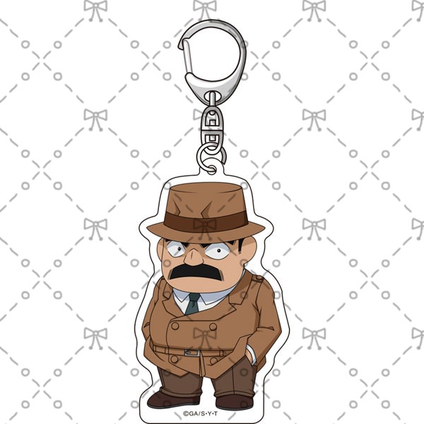 ( ĐỘI SĨ QUAN CẢNH SÁT ) Móc khóa CONAN Thám Tứ Lừng Danh in hình anime chibi Mica trong acrylic