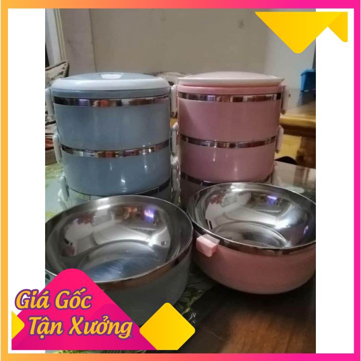 CẶP LỒNG CƠM LÚA MẠCH 4 TẦNG TO RỘNG - TƯƠNG ĐƯƠNG 2800ml [LOẠI ĐẸP] | BigBuy360 - bigbuy360.vn