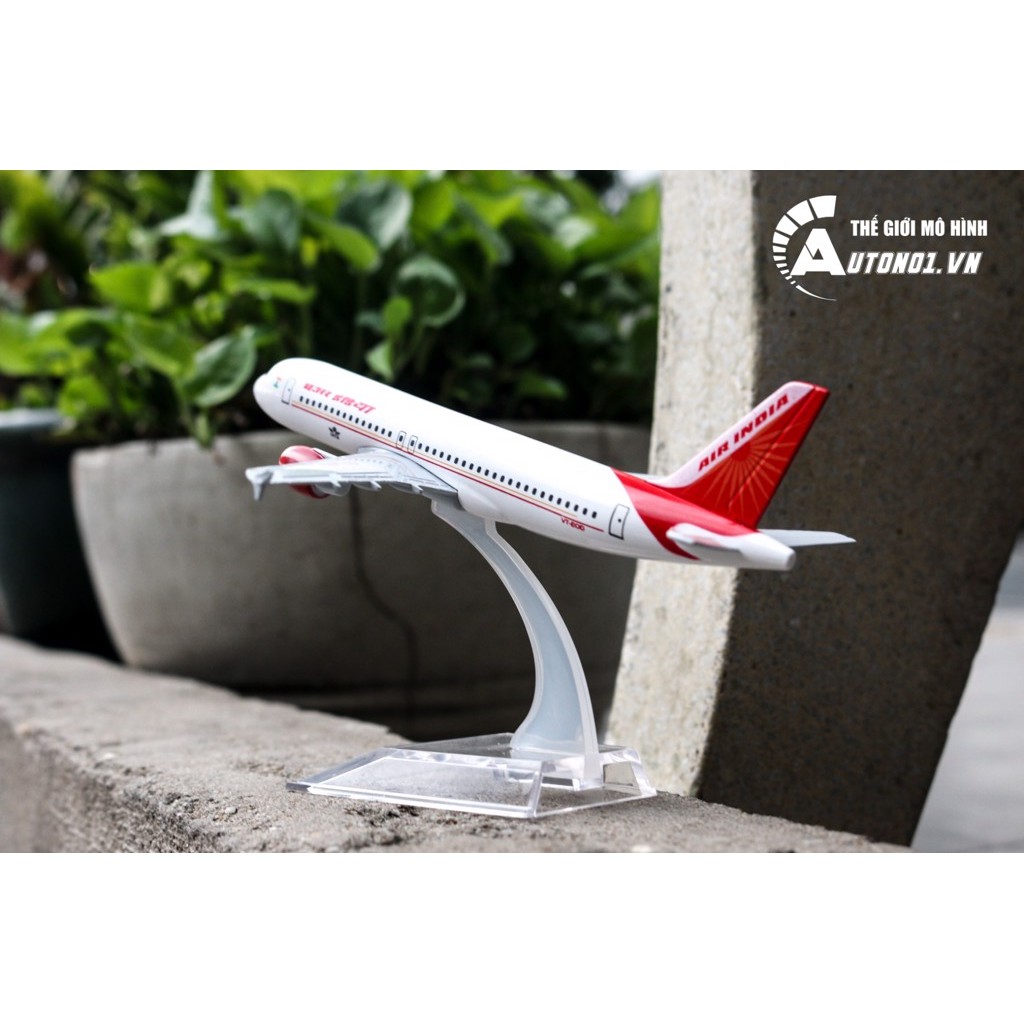 MÔ HÌNH MÁY BAY AIRBUS A320 AIR INDIA 16CM EVERFLY 6853