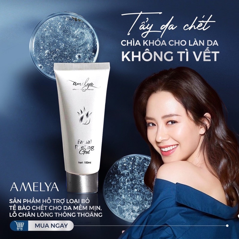 Tẩy da chết Amelya thúc đẩy loại bỏ tế bào chết theo cơ chế tự nhiên