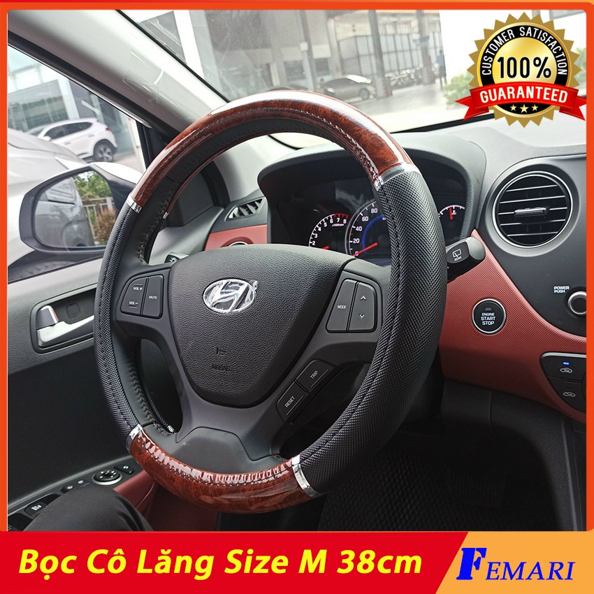 [ Siêu Bền ] Bọc vô lăng ô tô màu vân gỗ - Bọc vô lăng cao cấp bảo hành 1 đổi 1