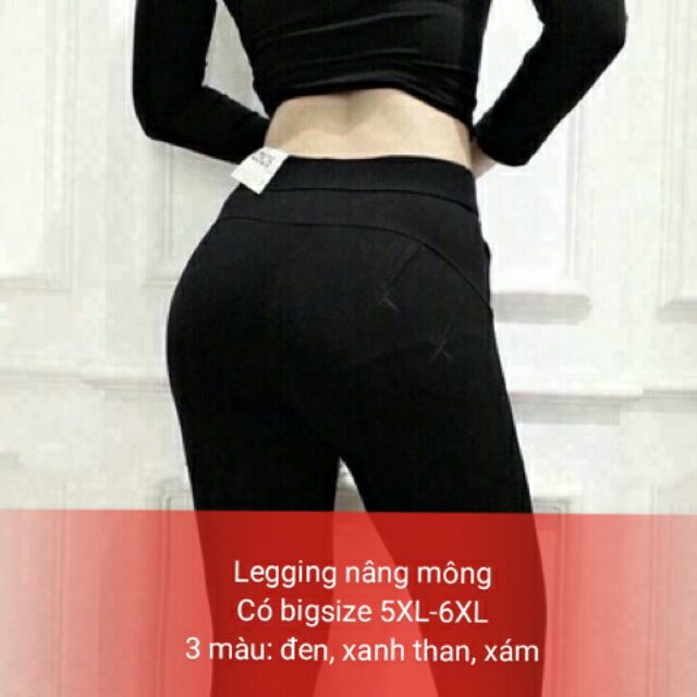 Quần legging nâng mông. Đủ size S-6XL