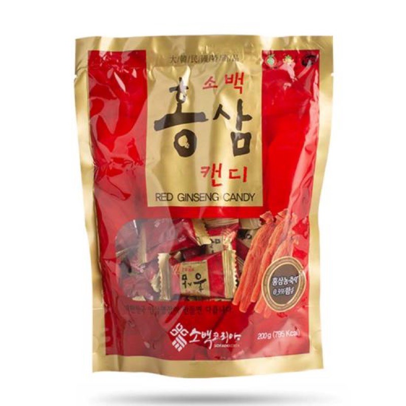 Kẹo hồng sâm Sobaek Hàn Quốc 200g