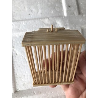 Rọ tre đựng cào cào cho chim