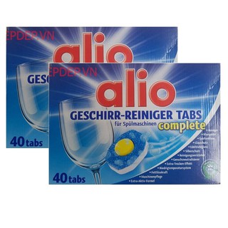 Combo 2 hộp Viên Rửa Bát Alio 40 tabs ( Hàng nhập ngoại )