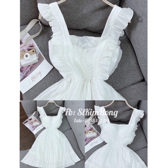 ĐẦM CÁNH TIÊN THIẾT KẾ 2 LỚP MÀU TRƠN _Mã 750 (Ảnh shop chụp thật 100%) | BigBuy360 - bigbuy360.vn