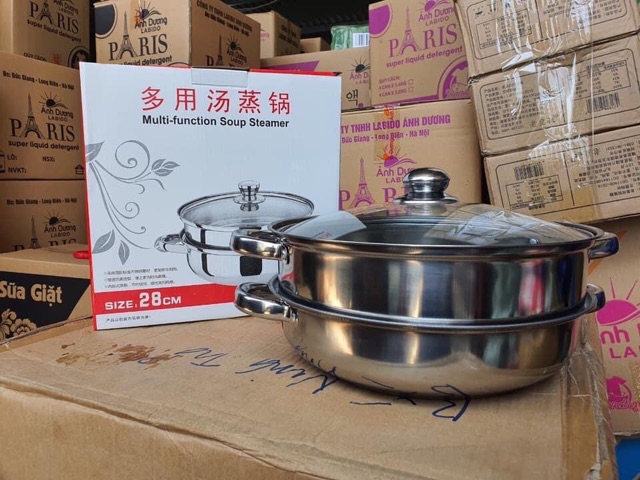 Xửng hấp inox 2 tầng 28cm