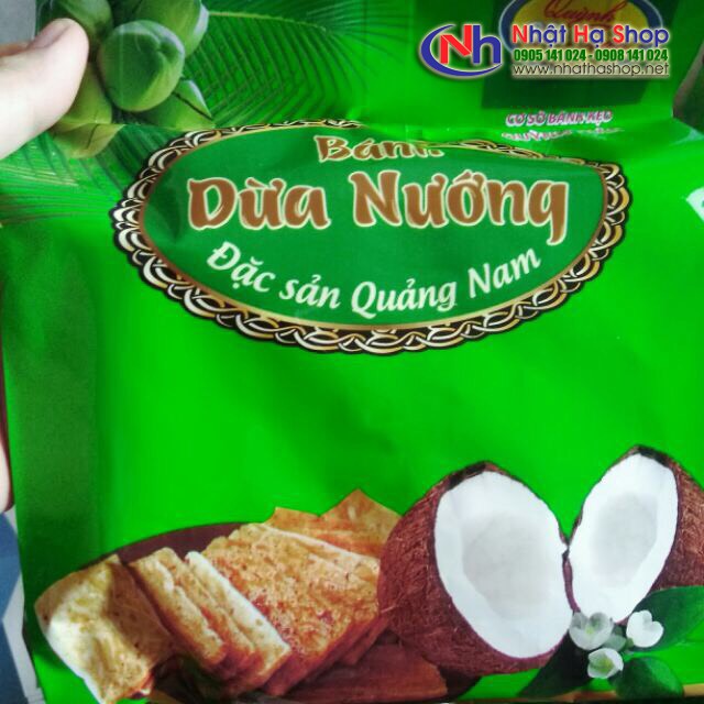 30 gói Bánh dừa nướng Quỳnh Trân 180g - Đặc sản Quảng Nam