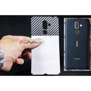 Bộ 3 Skin Dán Lưng Vân 3D Nokia 7 Plus 2018