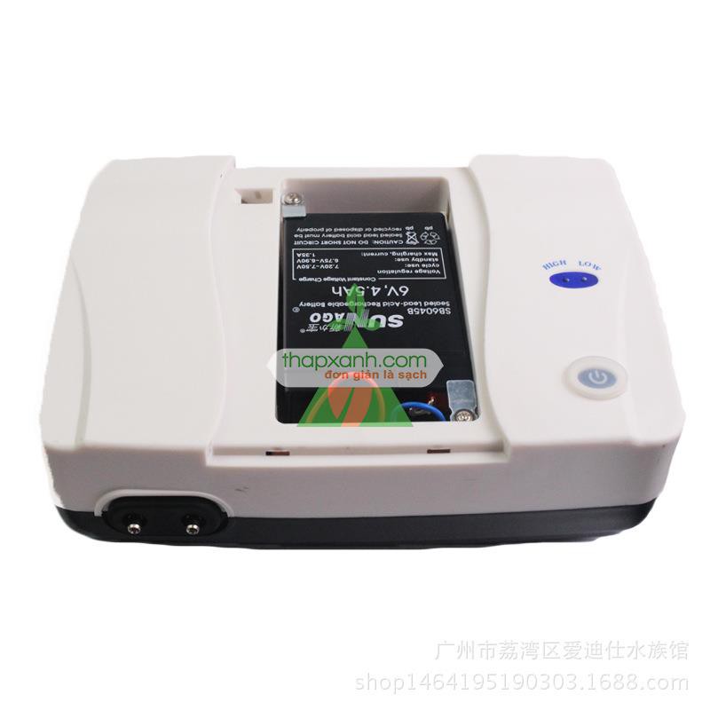 Máy sục khí lưu điện SP-1000 (Máy thổi ô xy) + dây + 2 quả sục