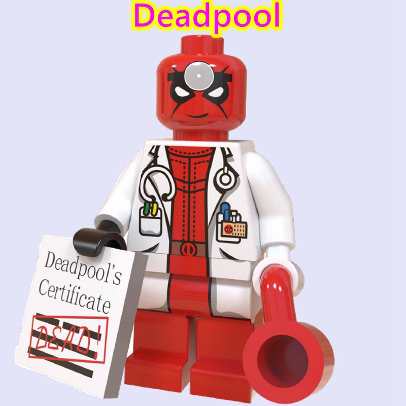 Đồ Chơi  Lắp Ráp Mô Hình Nhân Vật Deadpool Mini Dễ Thương Cho Bé