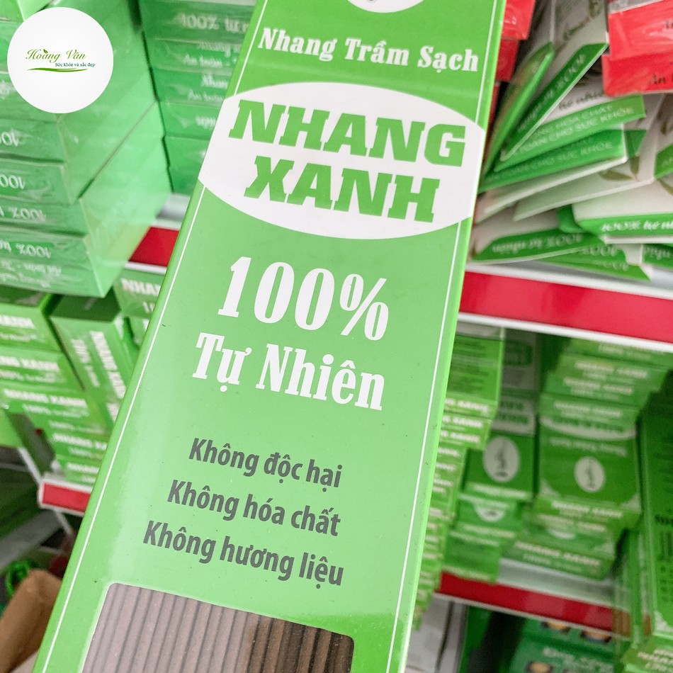 Nhang xanh trầm hương [HỘP 500G] nhang sạch làm từ 100% thiên nhiên, an toàn cho sức khỏe