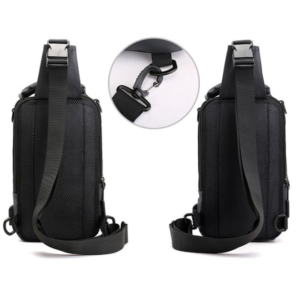 Túi đeo chéo nam vải Polyester kháng nước đa chức năng - Túi nam, balo đeo chéo mini TC60