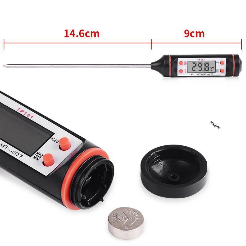 F1 nóng nhiệt biểu điện tử đo nước, sữa, đồ ăn(inox 304) 1