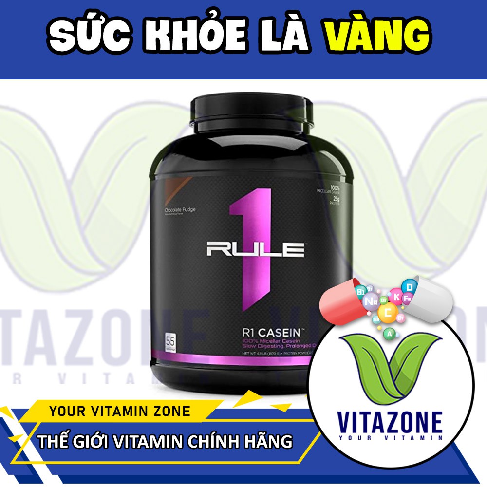 R1 CASEIN - Nuôi Dưỡng Cơ Cả Ngày Lẫn Đêm - 5lbs ( 55 lần dùng )