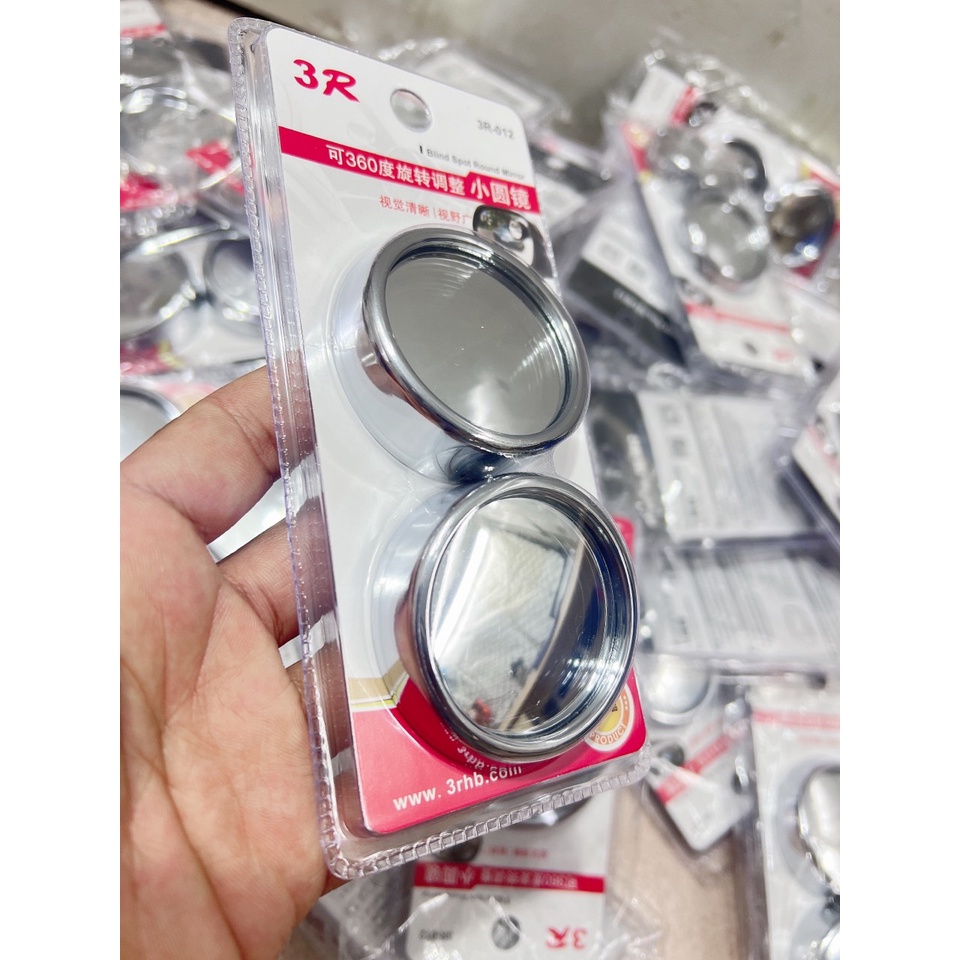 Gương cầu lồi xoá điểm mù gắn kính chiếu hậu xe ô tô 3R-012