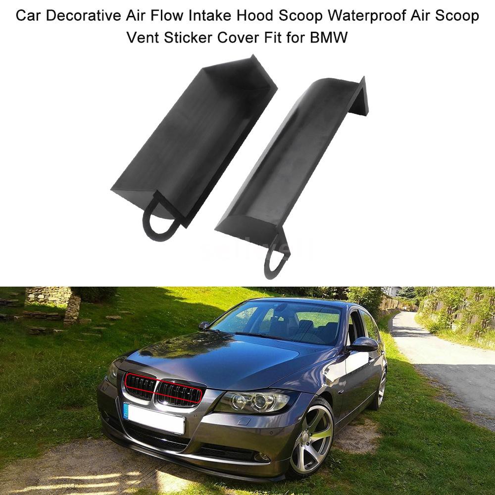 S&amp;W Car Decorative Air Flow Intake Hood Scoop Waterproof Air Scoop Vent Sticker Cover Fit for BMW