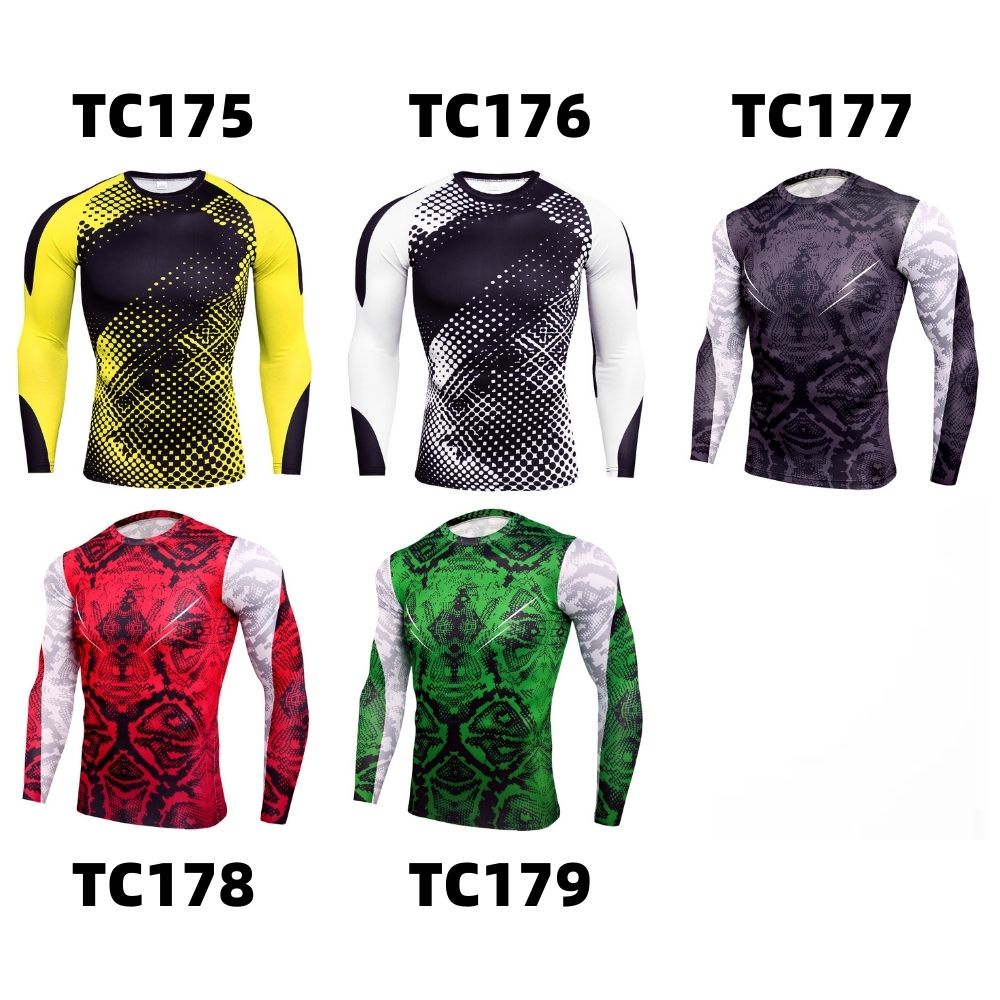 Áo thun thể thao tay dài cổ tròn dáng ôm nhanh khô thời trang mùa thu cho nam