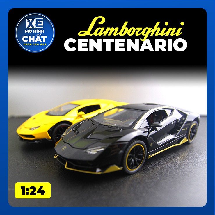 Xe Mô Hình Tĩnh Bằng Kim Loại Lamborghini Centenario LP770-4 1:24