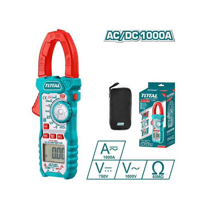 Ampe kềm đo điện DC/AC 6000 số đếm Total TMT410005