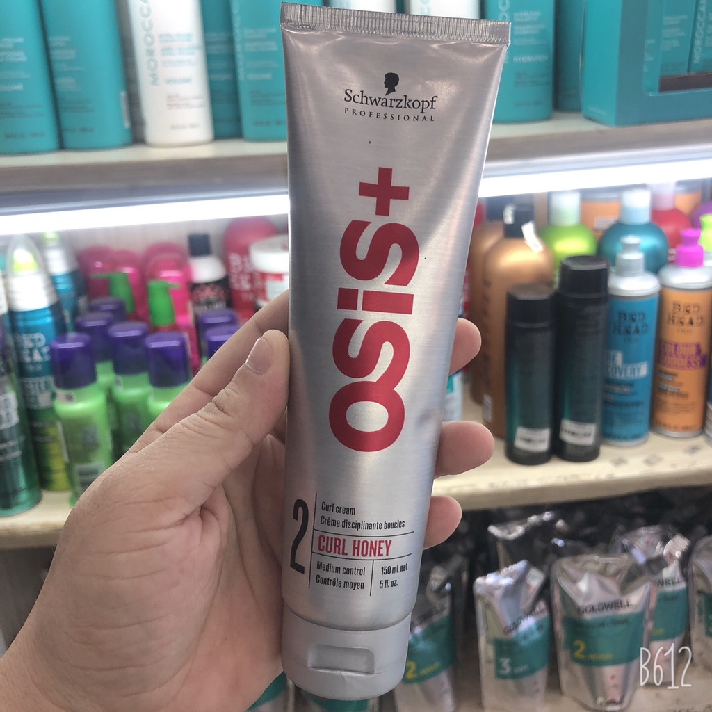 Kem tạo lọn sóng xoăn giữ nếp tóc Schwarzkopf Osis+ 2 Curl Honey Cream 150ml