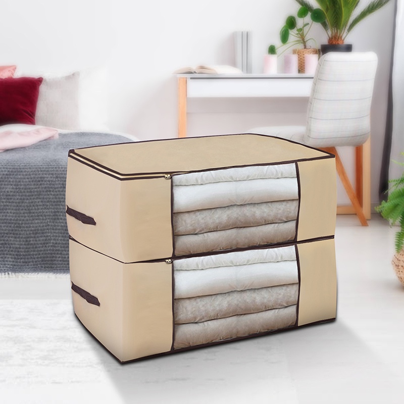 Túi đựng quần áo chăn màn ga gối, túi để đồ dùng cỡ lớn vải chống ẩm mốc