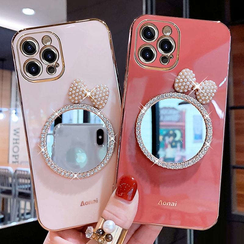 Ốp Điện Thoại Mềm Tráng Gương Cho Xiaomi Redmi Note 10 10s 9 Pro 9s 9t Pocophone X3 Nfc Mi 11 Lite