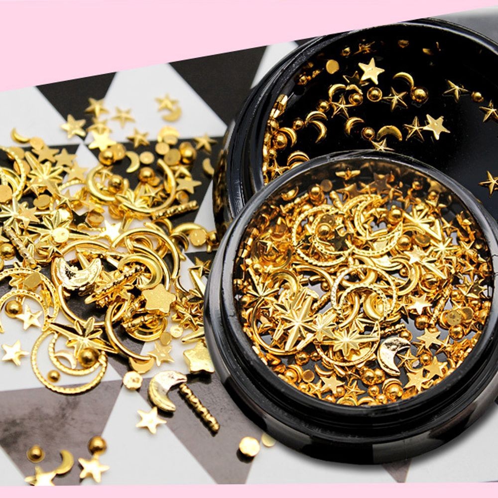 Kim sa trang trí móng hình ngôi sao