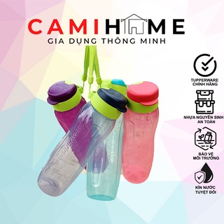 Bình nước Eco Bottle 750ml Tupperware chính hãng, có dây đeo, nhựa nguyên sinh, CAMIHOME