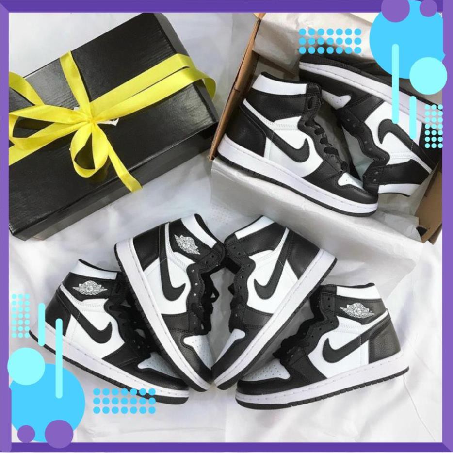 Giày Sneaker 𝐍𝐈𝐊𝐄 AIR 𝐉𝐎𝐑𝐃𝐀𝐍 𝟏 Đen Cổ Cao Full Size Nam Nữ