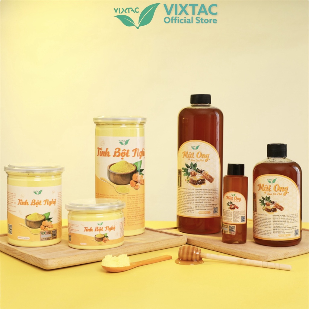 Mật ong sạch nguyên chất hoa cà phê VIXTAC ORGANIC 100ml
