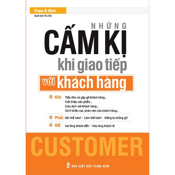 Sách: Những Cấm Kị Khi Giao Tiếp Với Khách Hàng - Tái Bản Tặng Kèm Bookmark