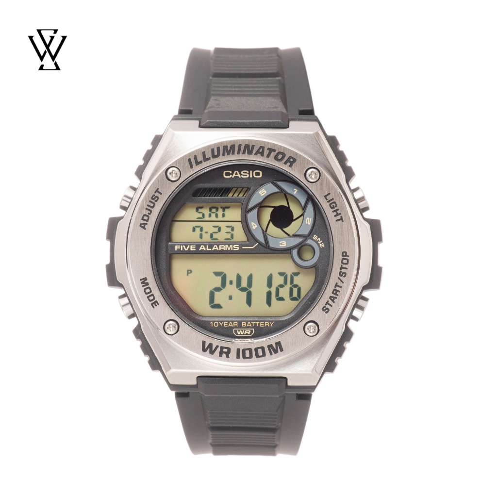 Đồng Hồ Quartz Nam Casio WATCHSTORE MWD-100H-9AVDF Thiết Kế Kính Nhựa 51mm, Độ Chịu Nước 10ATM, Vỏ Thép Không Gỉ