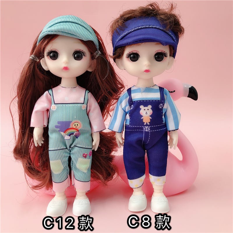 Bộ đồ chơi búp bê Barbie dễ thương 17cm 8 khớp có thể thay đổi thành 13 khớp kèm quần áo có thể mua riêng cho bé gái