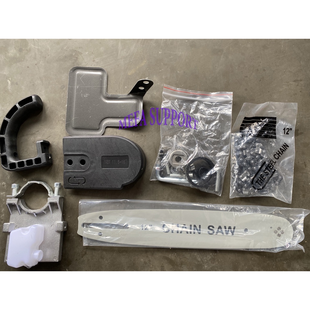 Bộ chuyển đổi cưa xích gắn máy mài cầm tay tra dầu tự động - Lưỡi cưa xích, bộ lam xích