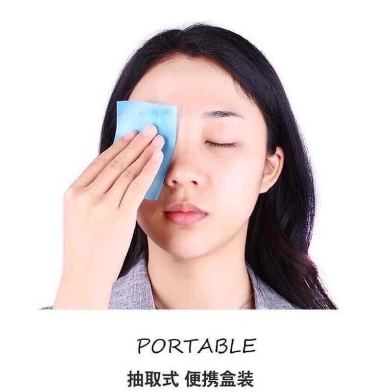 Túi 50 giấy thấm dầu hút bã nhờn